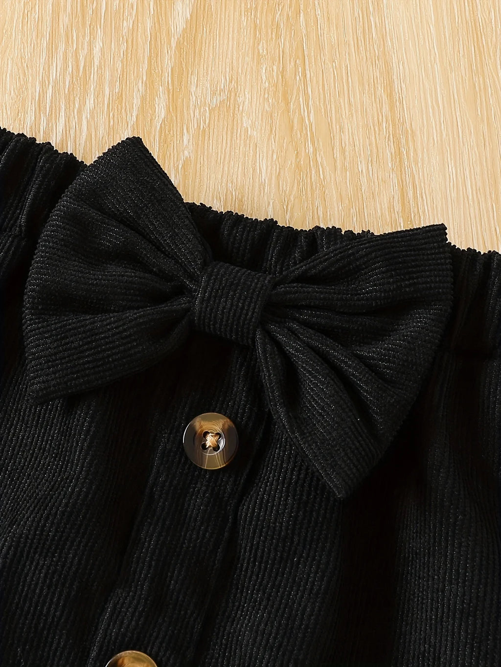 Love Print Long Sleeve W/ Black Skirt Set