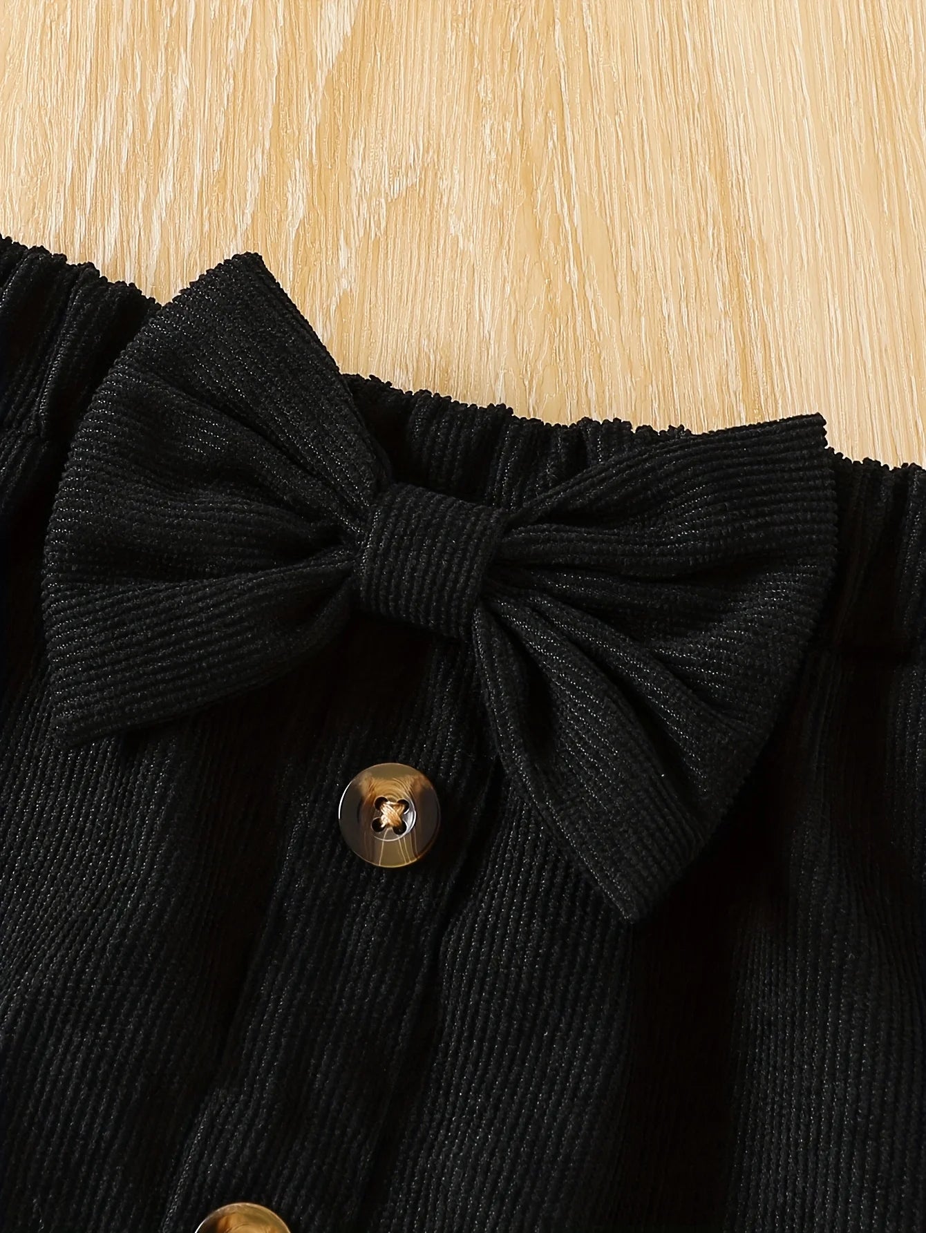 Love Print Long Sleeve W/ Black Skirt Set