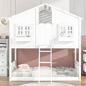 Floor House Bunk Bed