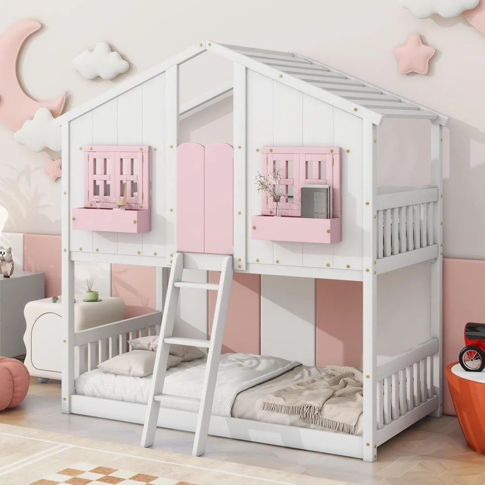 Floor House Bunk Bed