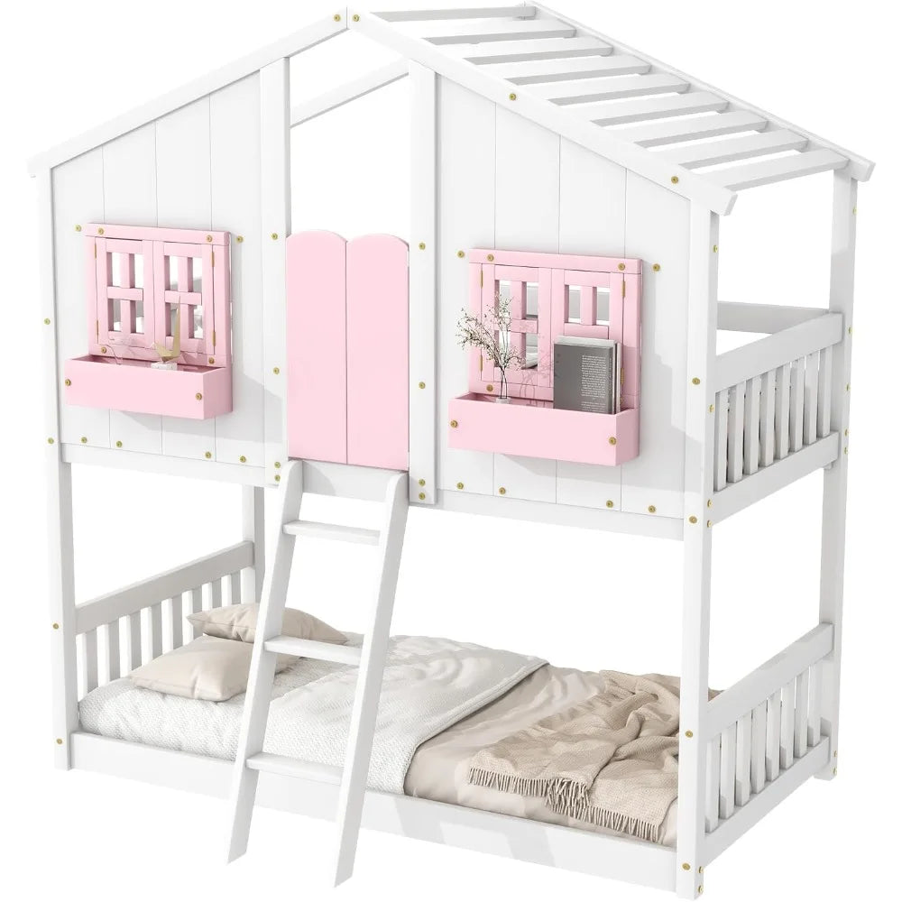 Floor House Bunk Bed