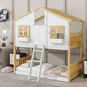 Floor House Bunk Bed