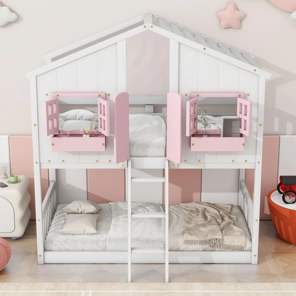 Floor House Bunk Bed